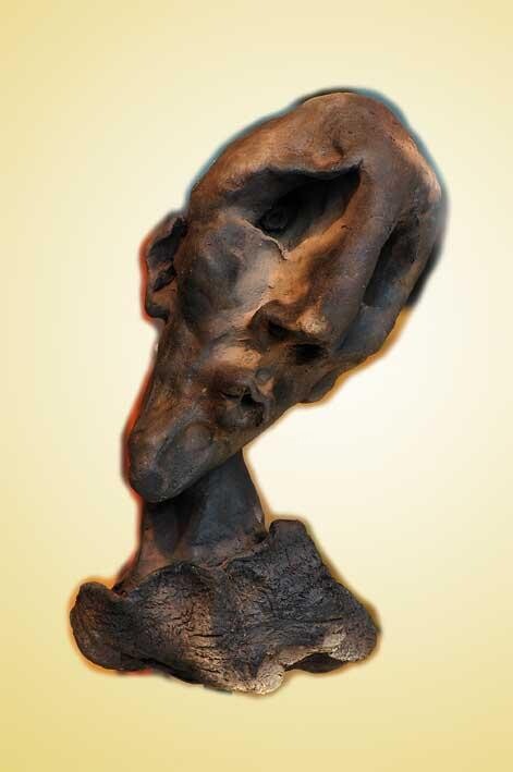 Escultura titulada "Le sage" por Jennes René, Obra de arte original