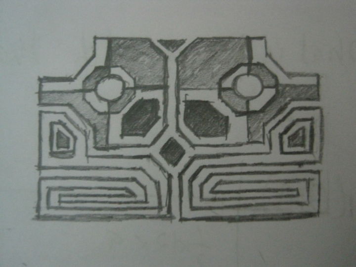 Dibujo titulada "Symmetry" por Jeshwanth Srinivasan, Obra de arte original, Lápiz