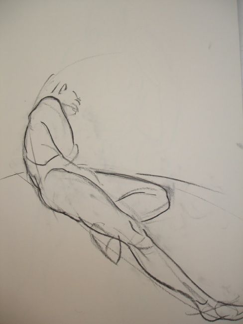 Drawing titled "desnudo" by Jesus Loayza, Original Artwork