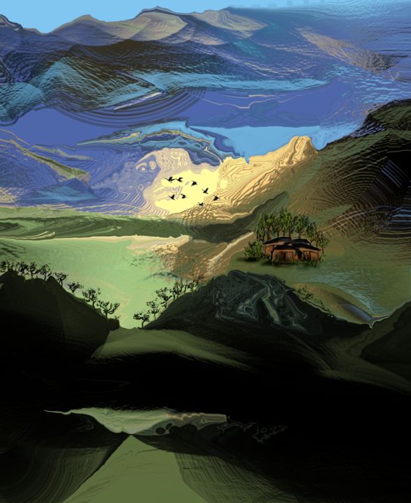「风景」というタイトルのデジタルアーツ Changli Maによって, オリジナルのアートワーク, デジタル