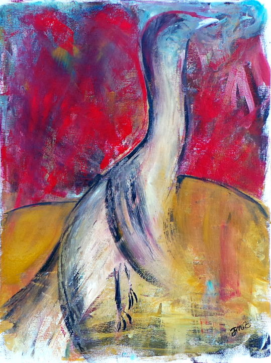 Painting titled "Eclosion" by Jean-Marc Zabouri, Original Artwork
