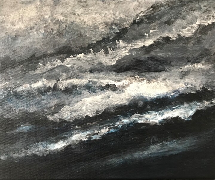 Peinture intitulée "Lumières et ombres" par Joanna Pralong-Graban, Œuvre d'art originale, Acrylique