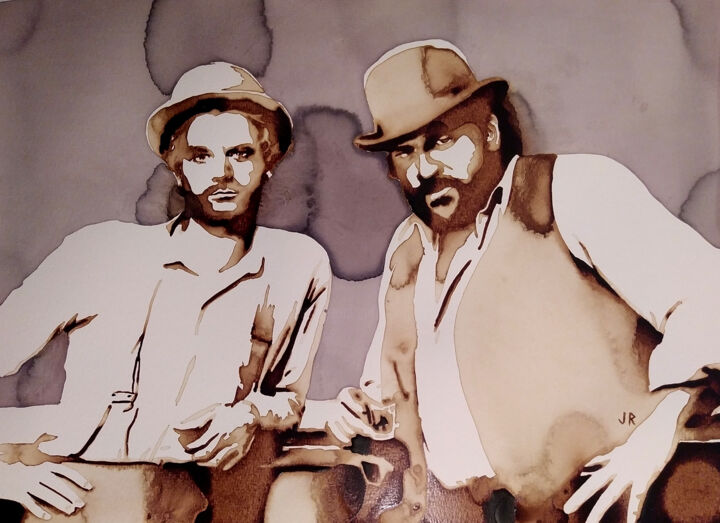 Bud Spencer & Terence Hill, Painting by Joany Régibier
