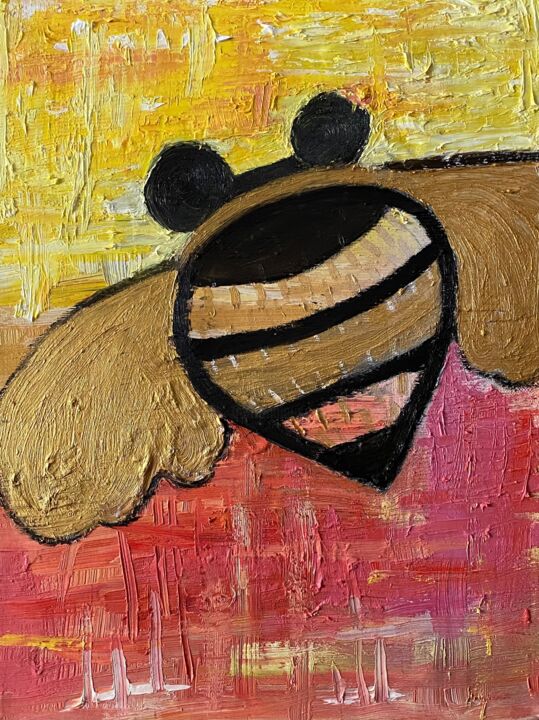 Pintura titulada "The Bee" por Jocelyn Blain, Obra de arte original, Oleo