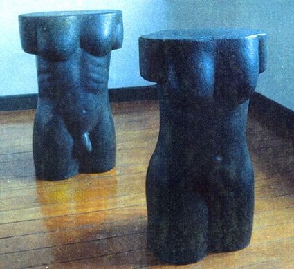 Sculpture intitulée "Casal - cada peça" par Jofe Santos, Œuvre d'art originale, Autre