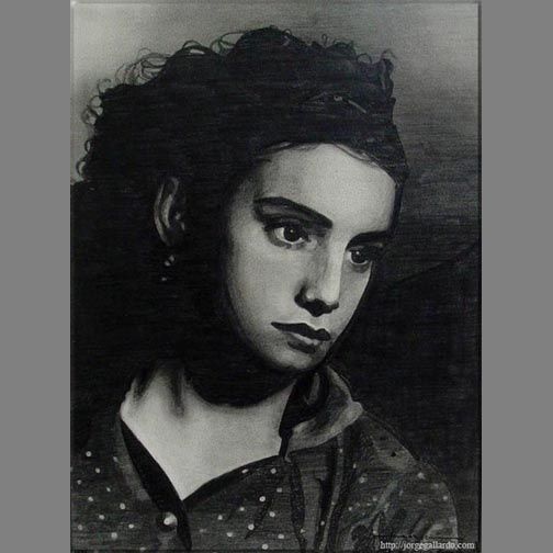 Desenho intitulada "Alicia" por Jorge Gallardo, Obras de arte originais, Outro