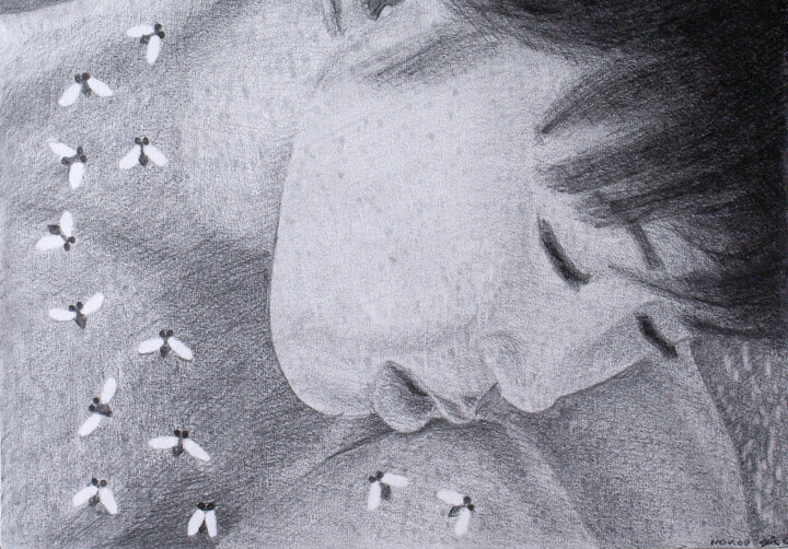 Dessin intitulée "Sueños (Dreams)" par José Gislero, Œuvre d'art originale, Graphite