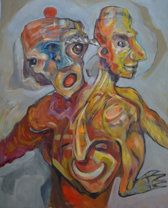 Pintura intitulada "No somos transparen…" por Jose Luis Madrazo Gastaudi, Obras de arte originais, Óleo Montado em Painel de…
