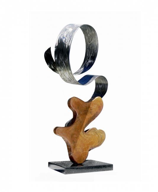 Sculpture intitulée "FLOR DO BAILE" par Jose Americo Pedroso Marques De Oliveira, Œuvre d'art originale, Techniques mixtes
