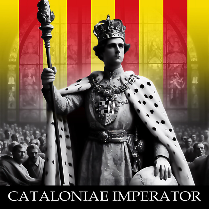 Digital Arts titled "CATALONIAE IMPERATOR" by Josep Domènech, Original Artwork, AI generated image
