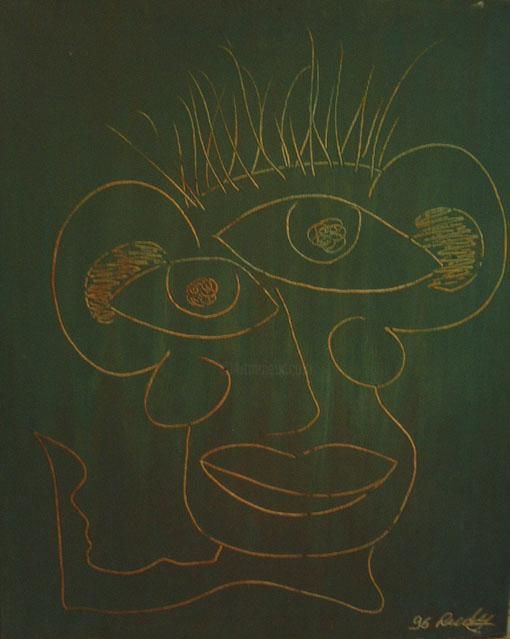 Peinture intitulée "ta face de picasso" par Raphael Journo, Œuvre d'art originale