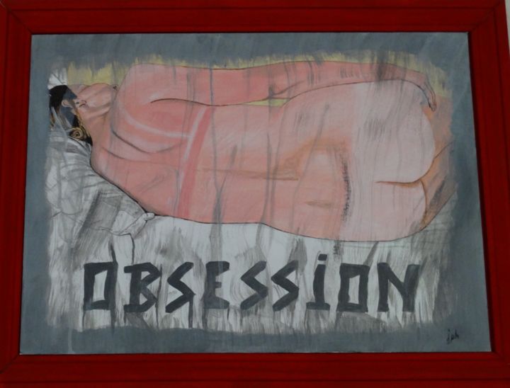 Pintura titulada "obsession" por Jean Philippe Dufau, Obra de arte original, Acrílico
