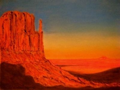 Pintura titulada "Monument Valley-USA" por Juan Angel Gomez Gonzalez, Obra de arte original