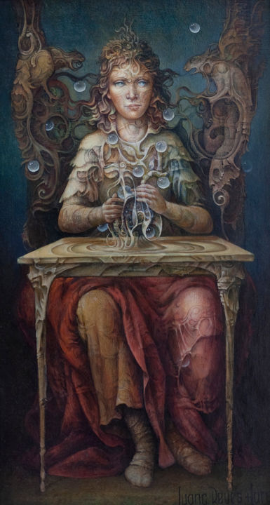 Pintura titulada "Sibylla" por Juan Reyes Haro, Obra de arte original, Oleo
