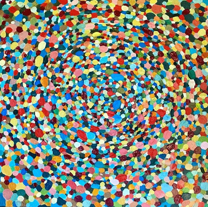 Malarstwo zatytułowany „large abstract colo…” autorstwa Julia Brinkfrau, Oryginalna praca, Akryl