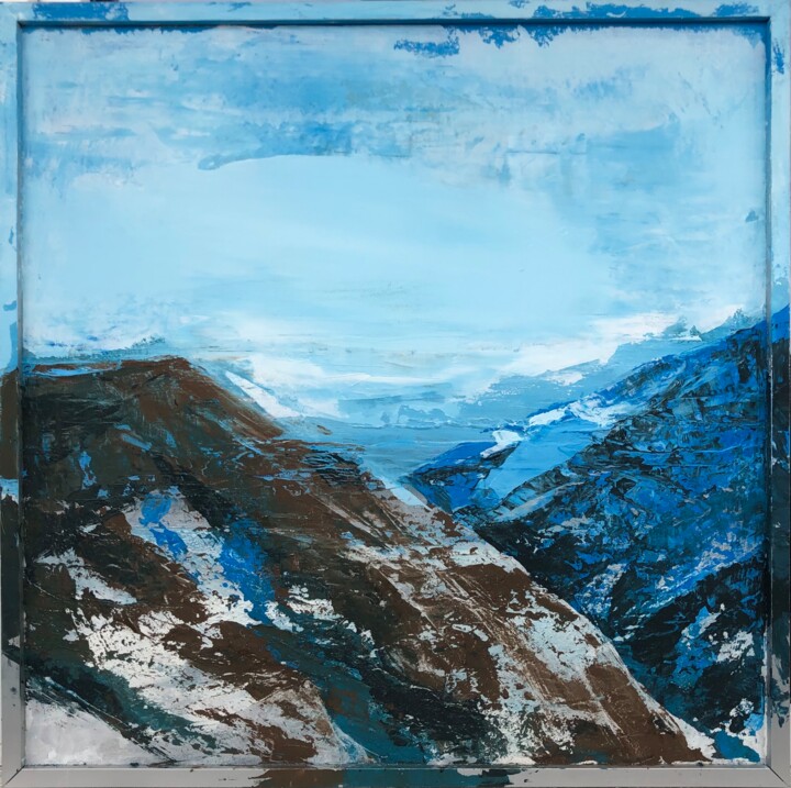 Картина под названием "Снега Килиманджаро" - Julia Evpak, Подлинное произведение искусства, Акрил