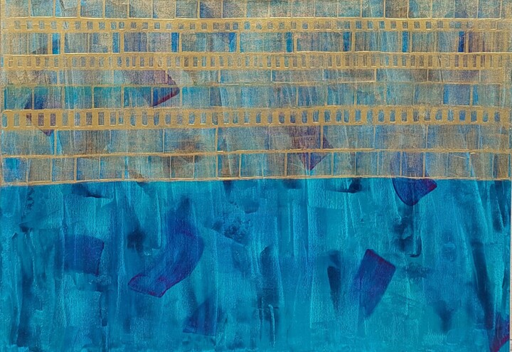 Peinture intitulée "Stop Motion" par Julie Bevan, Œuvre d'art originale, Acrylique Monté sur Châssis en bois