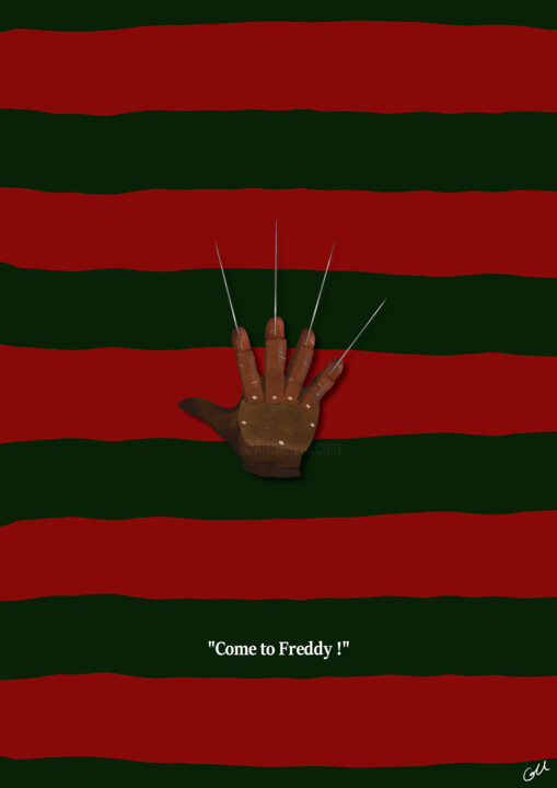 Arte digital titulada "Freddy" por Julien Rouleau, Obra de arte original, Pintura Digital