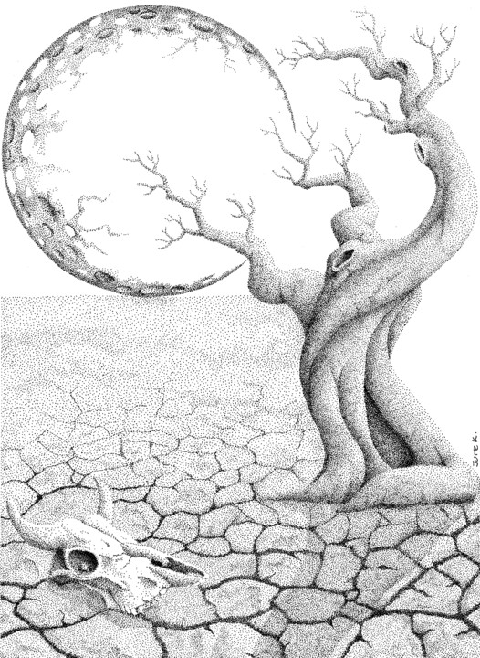 unique tree drawing
