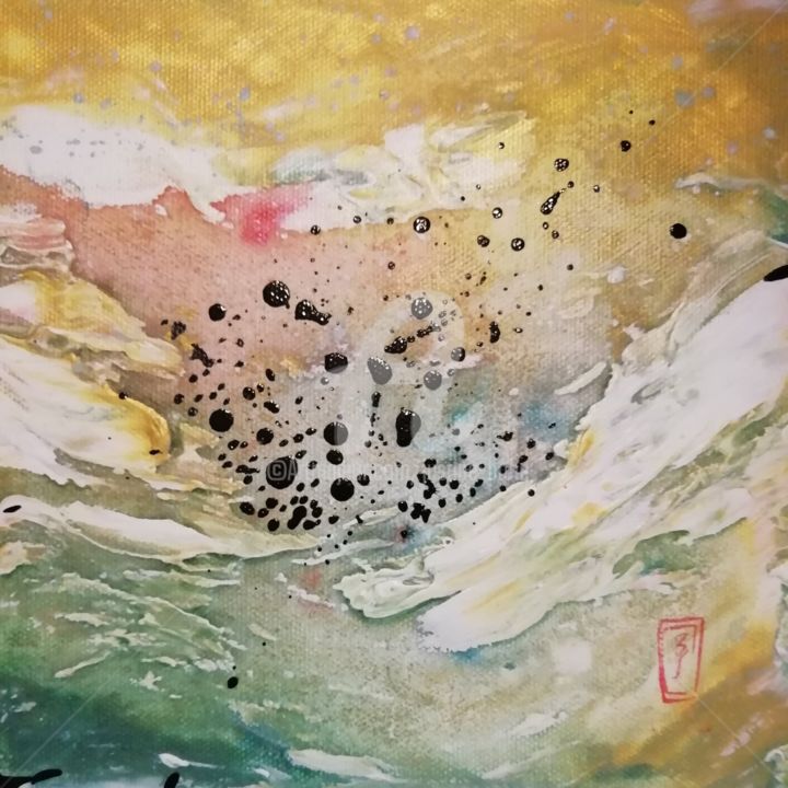 Peinture intitulée "Sans nom" par Ju Bohe, Œuvre d'art originale, Acrylique