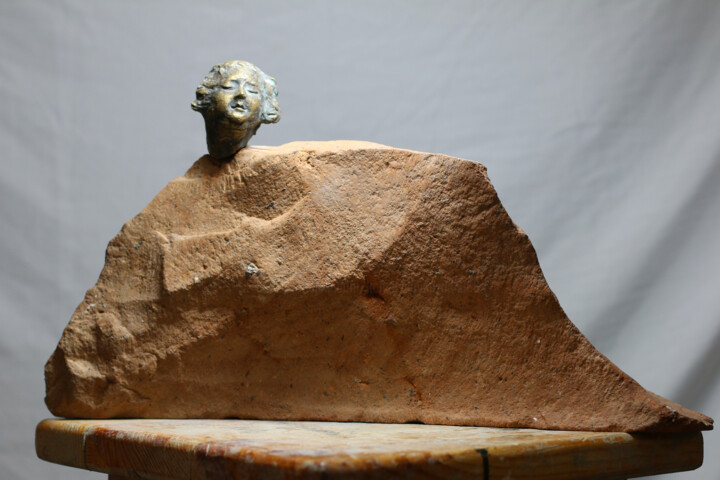 Sculpture titled "Anticipation" by Kamo Aloyan, Original Artwork, Bronze