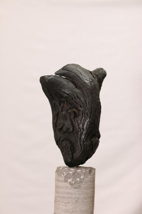 Sculpture titled "Rugged Strength" by Kamo Aloyan, Original Artwork, Wood