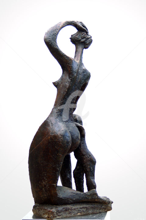 Skulptur mit dem Titel "sur-le-quaie5.jpg" von Kaol, Original-Kunstwerk