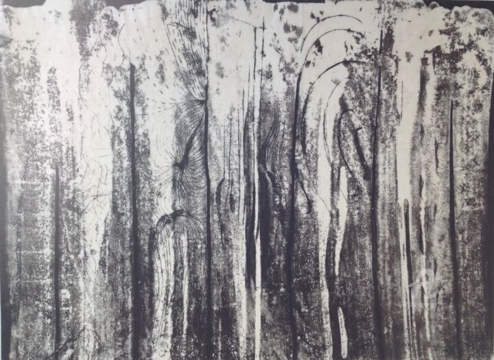 Printmaking titled "Tentation de se per…" by Carole Labeyrie (Karolab), Original Artwork, Monotype