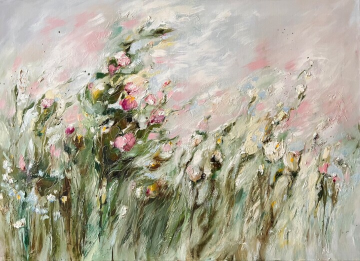 Картина под названием "“Wind Gust”, 80*110…" - Katerina Yakovleva, Подлинное произведение искусства, Масло Установлен на Дер…