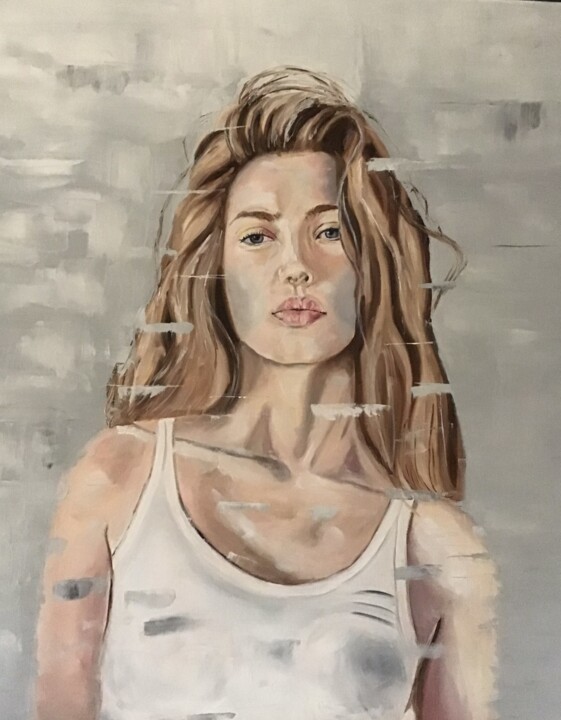 Pittura intitolato "Billie" da Katia Slessareff, Opera d'arte originale, Olio