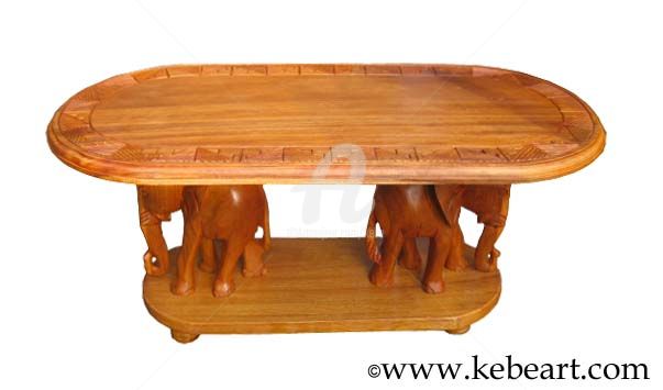 Diseño titulada "Table Basse avec él…" por Kebe, Obra de arte original