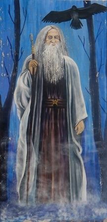 Peinture intitulée "Merlin" par Carolina Kergall, Œuvre d'art originale