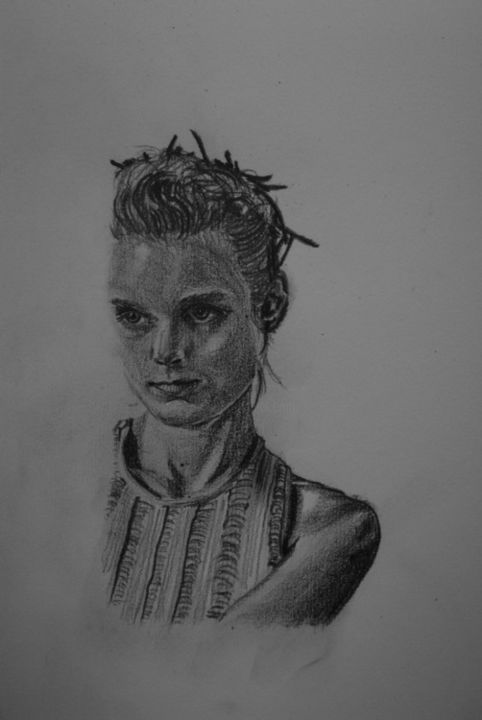 Drawing titled "Portrait of Hanne G…" by Kimberly Lim, Original Artwork, Other
