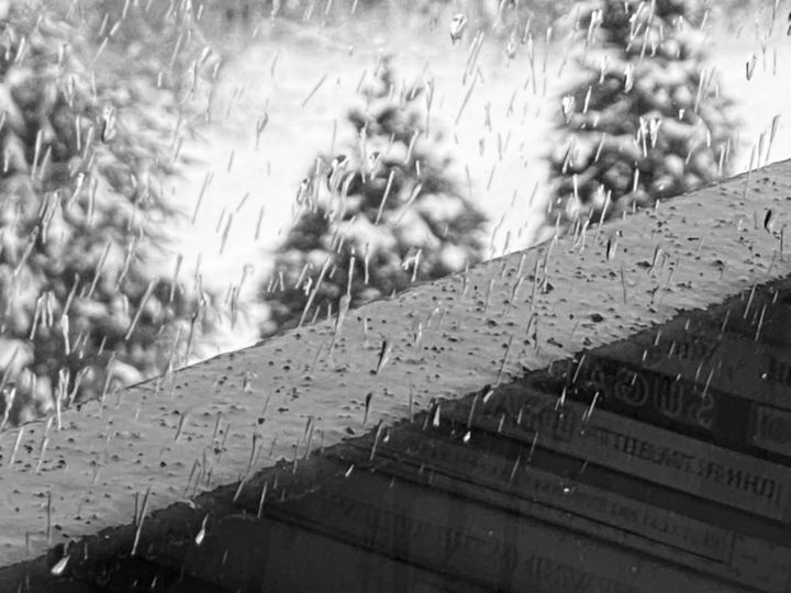 Fotografie getiteld "Freezing Rain with…" door Llewellyn Berry, Origineel Kunstwerk, Digitale fotografie