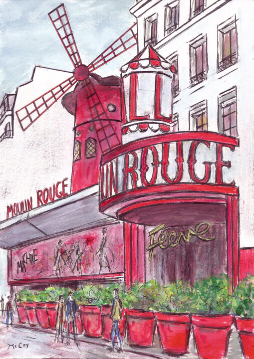 Le-Moulin-Rouge.jpg, Pintura por Krikor Simonian