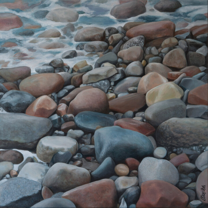 Peinture intitulée "Hiddensee 2" par Klaus Keck, Œuvre d'art originale, Huile