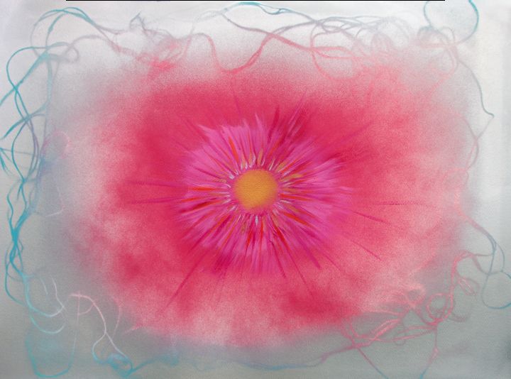Pintura titulada "Spirit 3 - Eye flow…" por Alexandra Knabengof, Obra de arte original, Acrílico