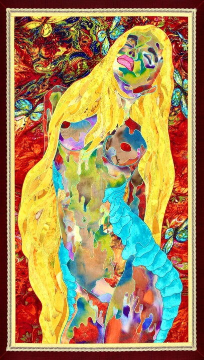 Textile Art titled "Noting to wear" by Kostyantin Malginov, Original Artwork, Tapestry