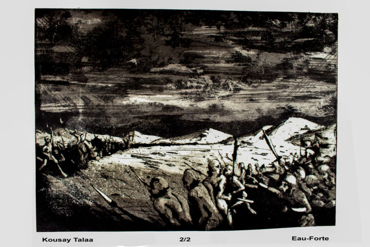 Estampas & grabados titulada "The death of free s…" por Kousay Talaa, Obra de arte original, Otro