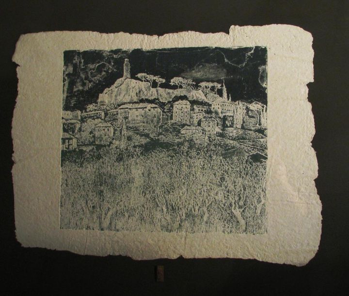 Printmaking titled "Дорога к Дуомо" by Ksenia Avramova, Original Artwork, Engraving