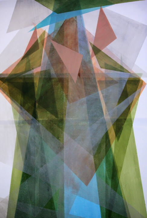 Malerei mit dem Titel "Acrylic glazing Rev…" von Kseniya Redina, Original-Kunstwerk, Acryl Auf Keilrahmen aus Holz montiert