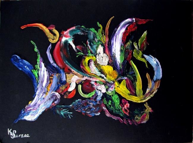 Painting titled "Mystère de belles f…" by Kspersee, Original Artwork