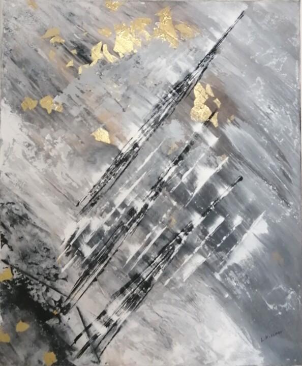 Malerei mit dem Titel "Space Drift" von L.Kissner, Original-Kunstwerk, Acryl