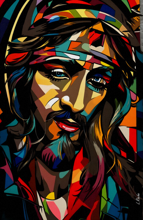 제목이 "Jesus Pop 24"인 미술작품 L.Roche로, 원작, 아크릴