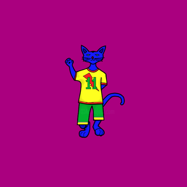 "Cats & Cats #52" başlıklı Dijital Sanat Lana Vereshchagina tarafından, Orijinal sanat, 2D Dijital Çalışma