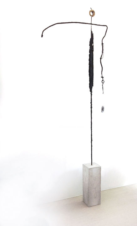 Rzeźba zatytułowany „GRANDE INDICATRICE” autorstwa Guillaume Lancelin, Oryginalna praca, Metale