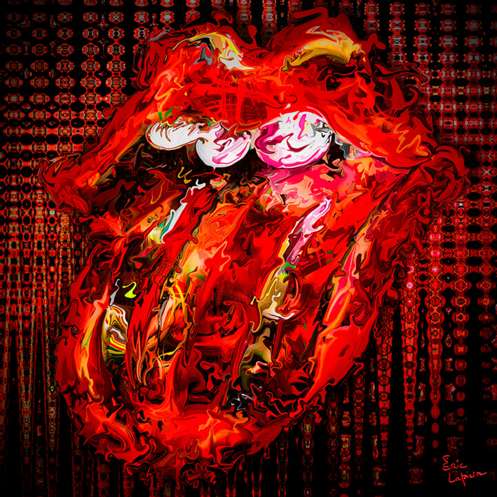 Digital Arts titled "Like a Rolling Stone" by Eric Lapierre, Original Artwork, Digital Painting Mounted on Aluminium