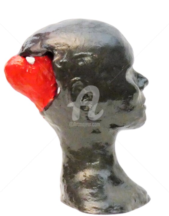 Sculpture titled "Amor che nella ment…" by Laura Alunni, Original Artwork, Clay