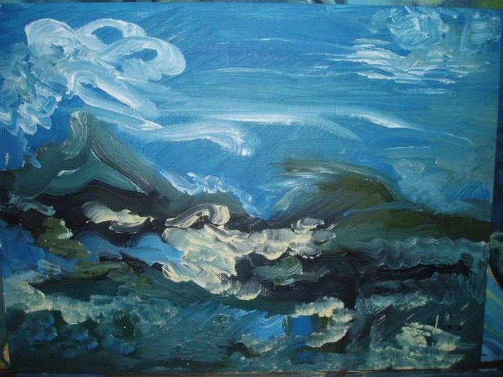 "Storm I" başlıklı Tablo Lauren Churchill tarafından, Orijinal sanat