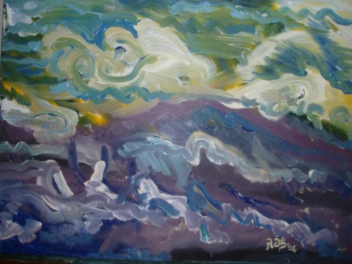 "Storm II" başlıklı Tablo Lauren Churchill tarafından, Orijinal sanat